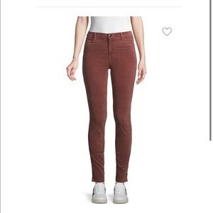 NWOT J Brand Maria High Rise Velvet Skinny Jeans